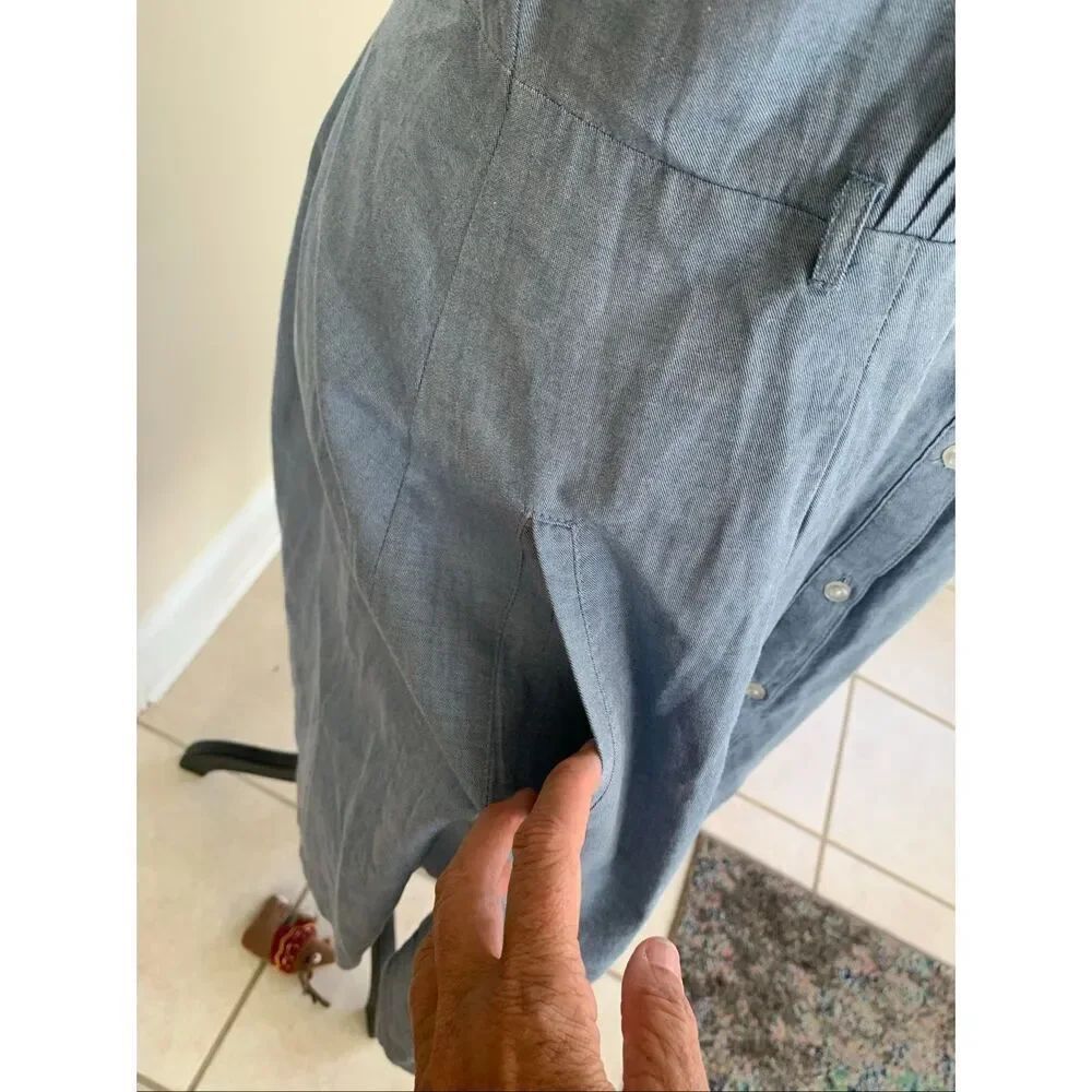 Sharagano Chambray Shirt Dress - Picture 5 of 7